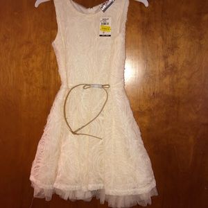 Size 5 cream girls dress